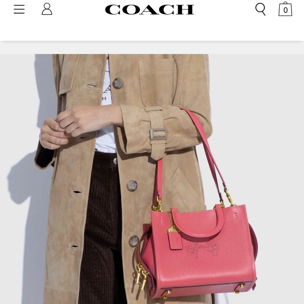 NEW!💕Disney X Coach Rogue 25 With Mickey Mouse And Minnie Mouse - Picture 5 of 10